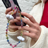 Rainbow Dreamscape Wristlet Phone Strap
